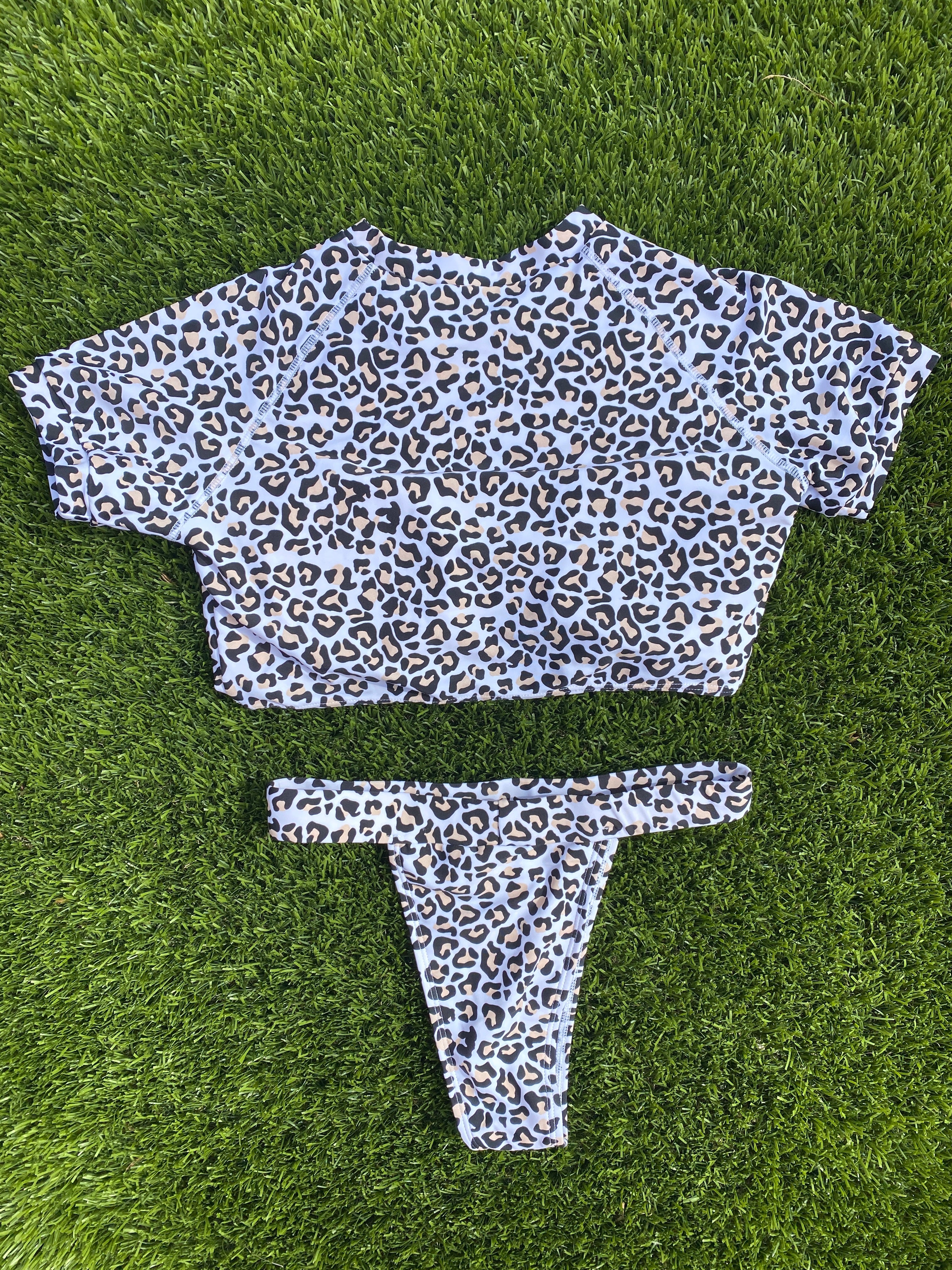T-shirt bikini - printed TOP size S - BOTTOM size XS